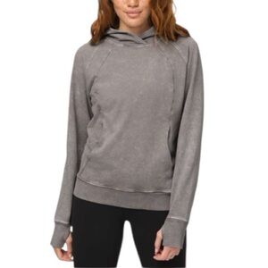 Lululemon Scuba Pullover *Wash Washed Dark Chrome Womens Size 4